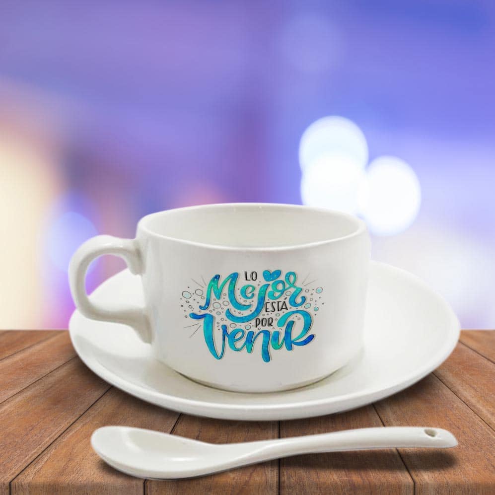 mugs personalizados taza y cuchara