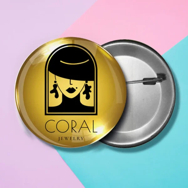 Botón Publicitario Dorado - Imagen 4