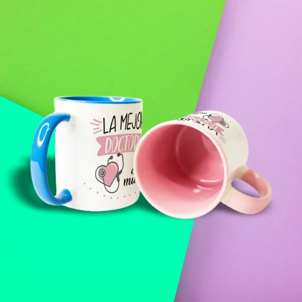 Mugs Sublimacion Color interno y oreja - Imagen 2