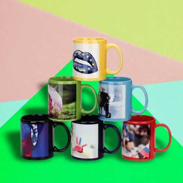 Mugs Sublimacion Color Recuadro - Imagen 4