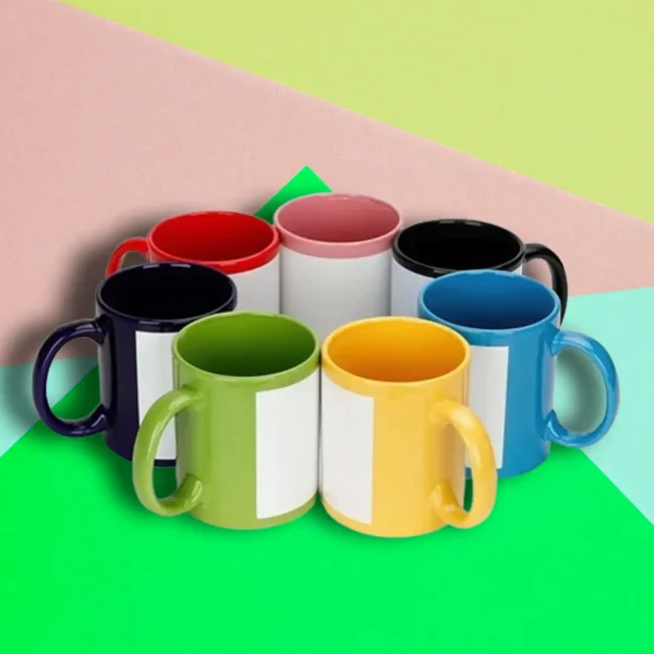 Mugs Sublimacion Color Recuadro - Imagen 3