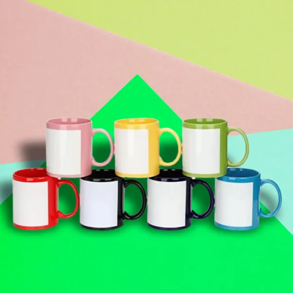 Mugs Sublimacion Color Recuadro - Imagen 2