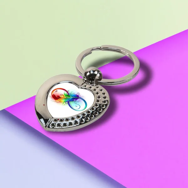 Llavero Metálico Corazón - Imagen 2