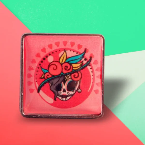 Pin Metálico Cuadrado - Imagen 2