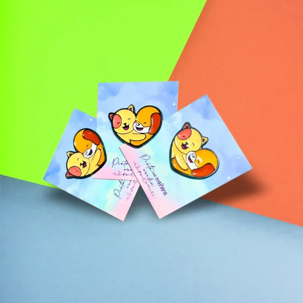 Pin Metálico Corazón - Imagen 3