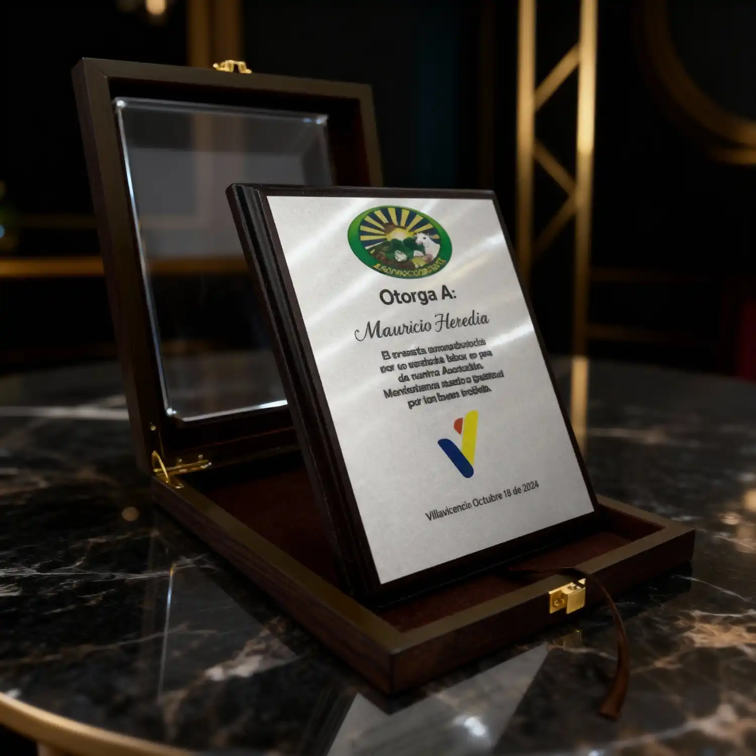 Placas de Reconocimiento conmemorativa