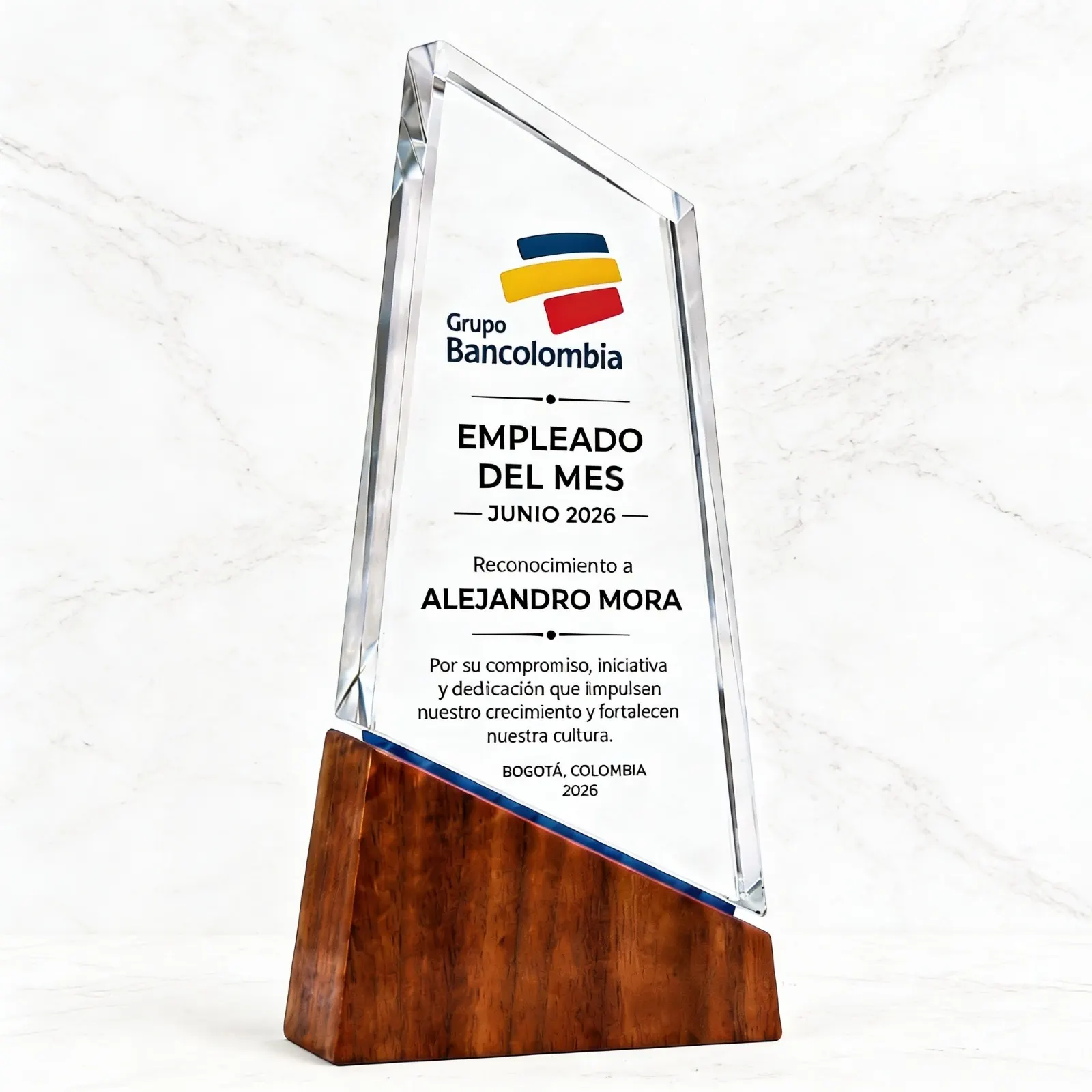 Placas de reconocimiento para empresas