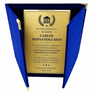 Placa Reconocimiento Folder azul - Kojak Graphic