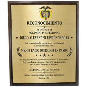 Placa Madera Brown 15x20cm - Kojak Graphic