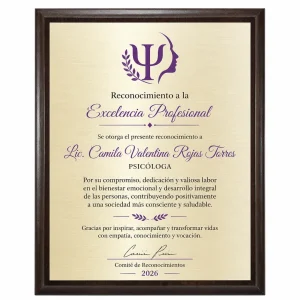 Placa Madera Brown 20x25cm - Kojak Graphic