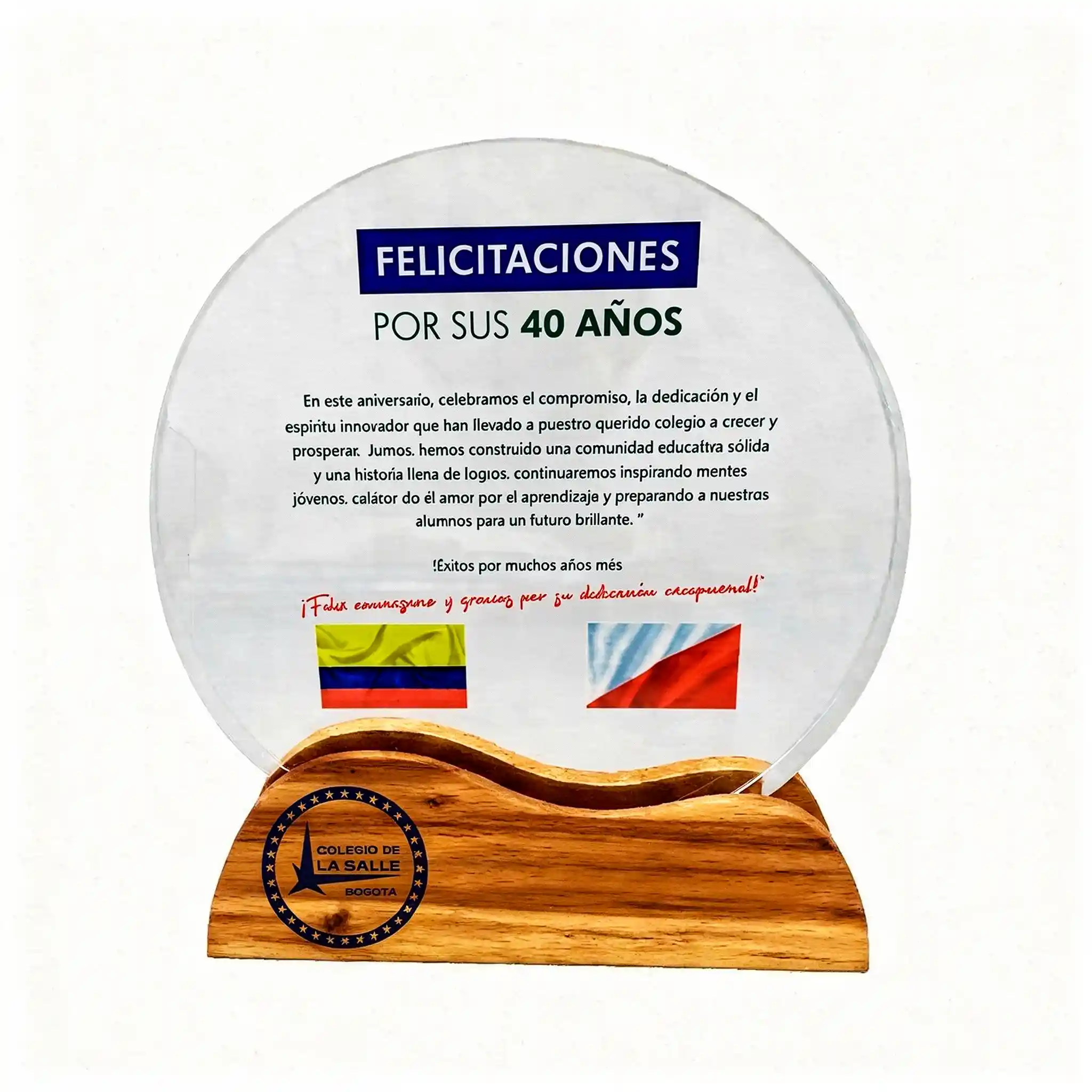 placas conmemorativas para empresas colombia