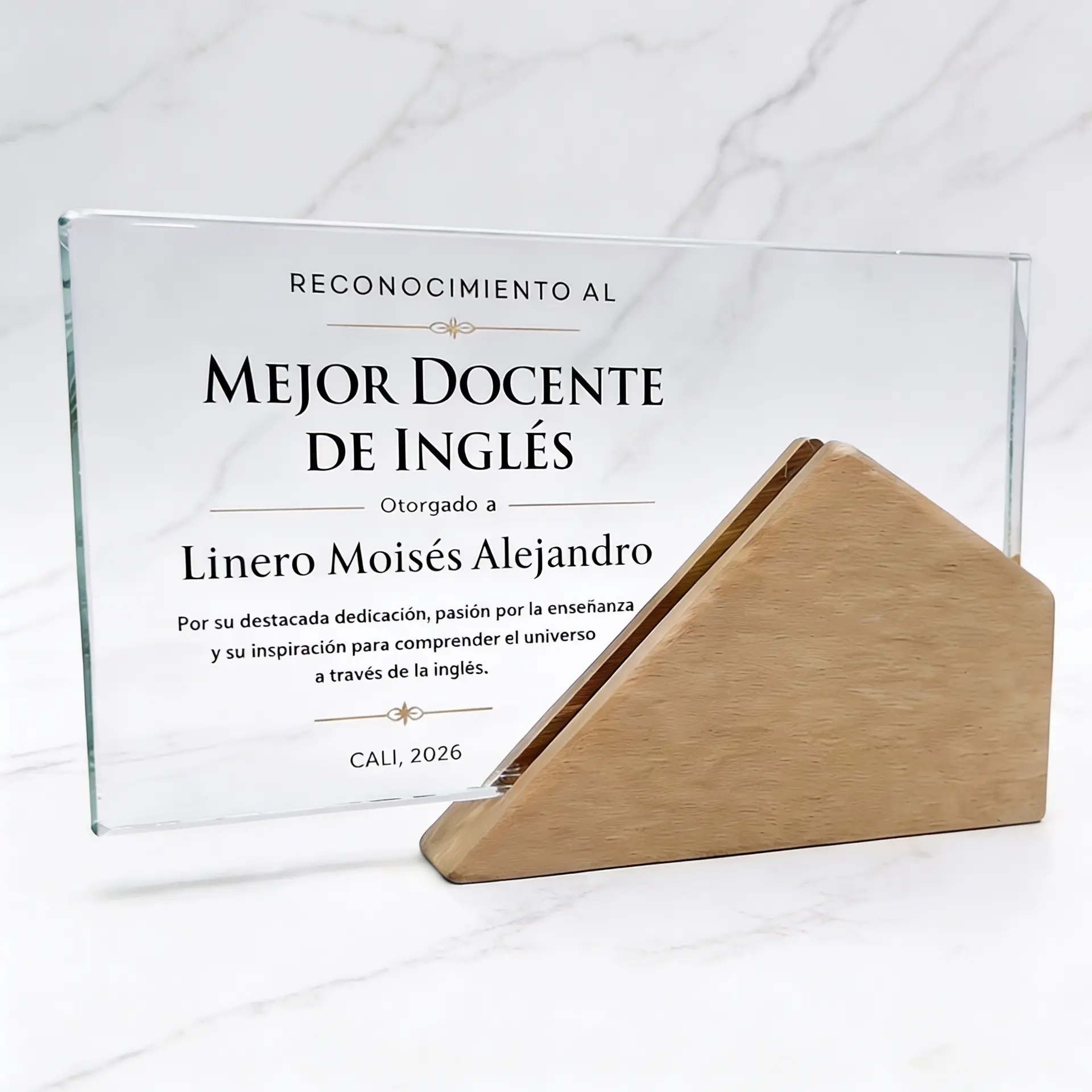 Placas de reconocimiento para colegios