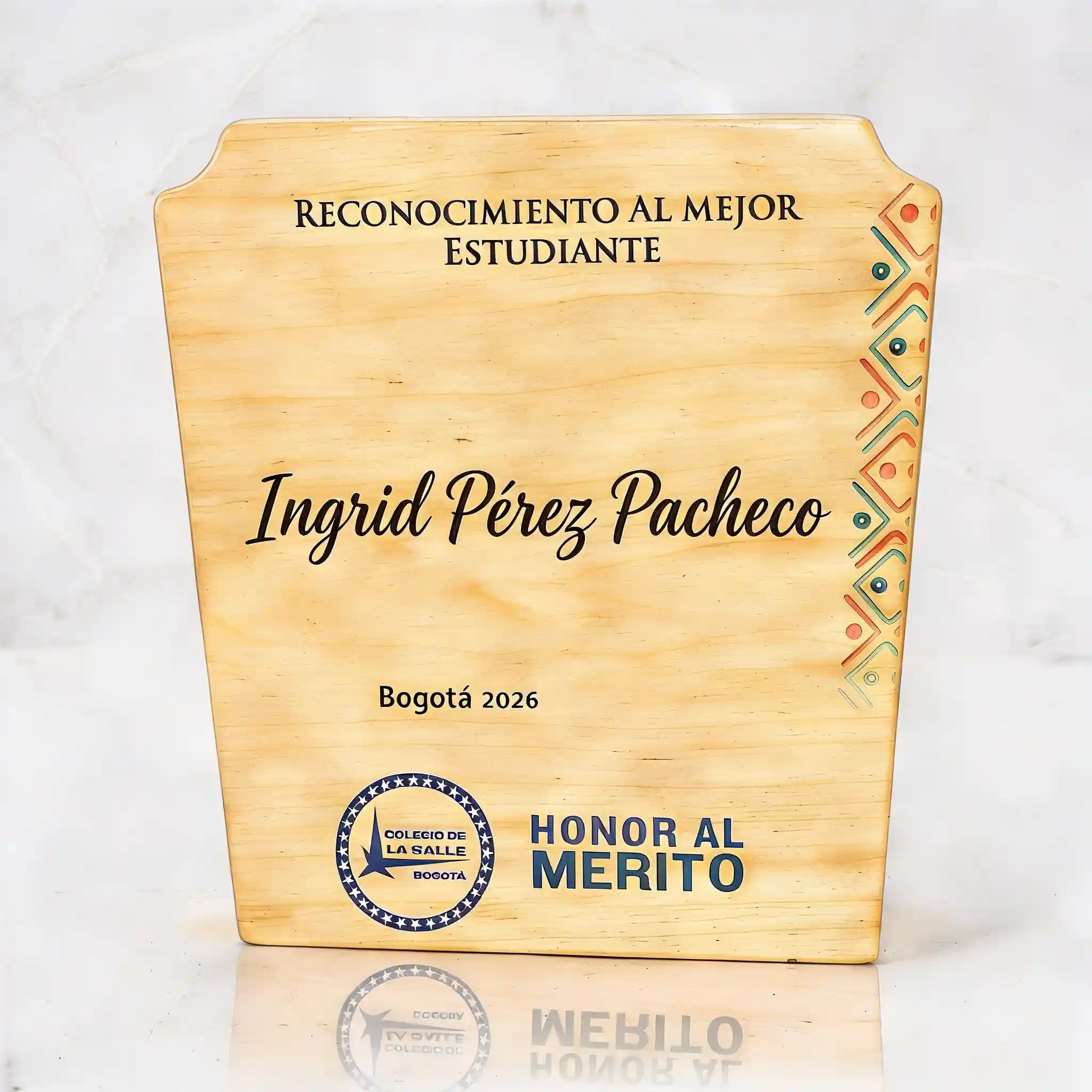 Placas de reconocimiento para colegios