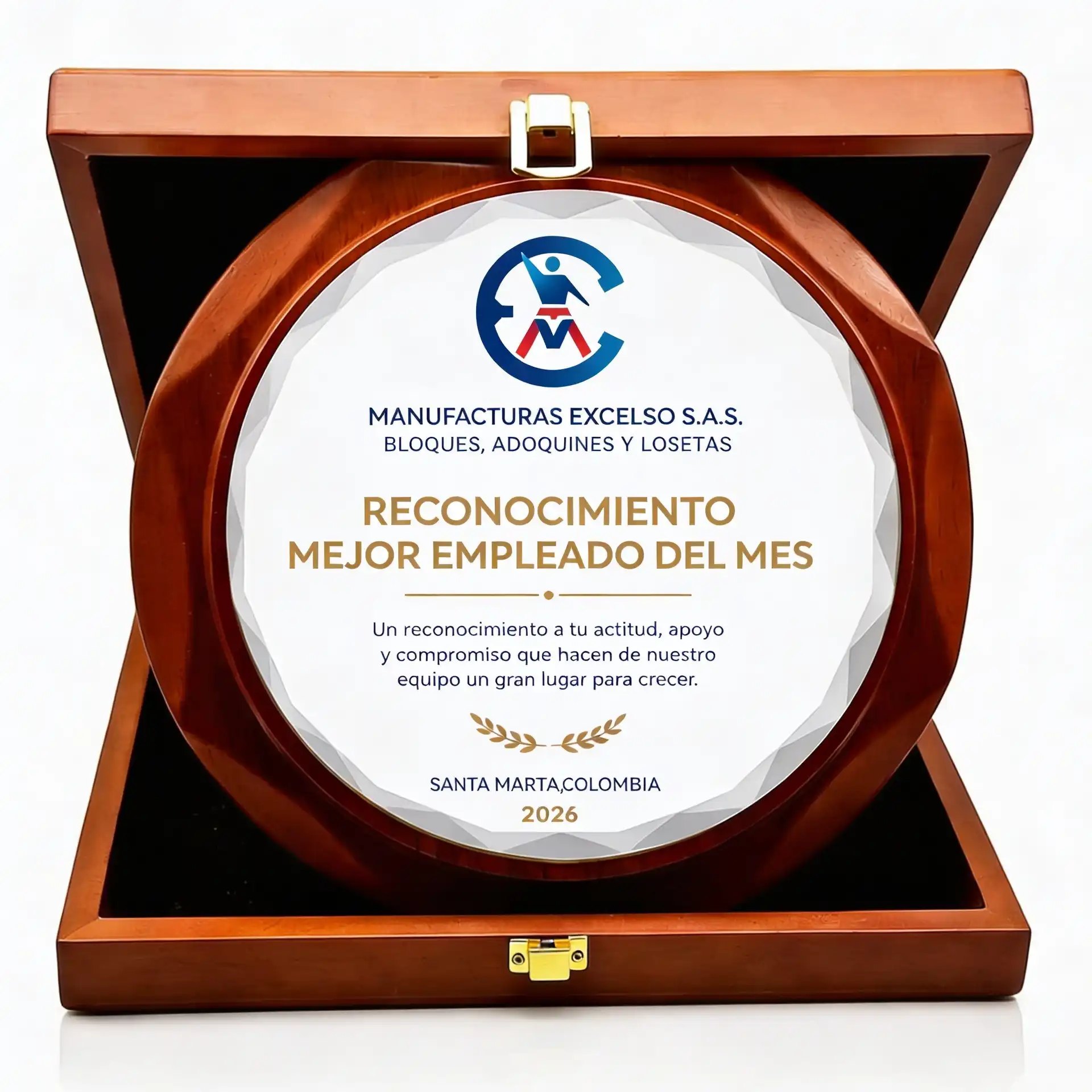 Placas de reconocimiento para empresas