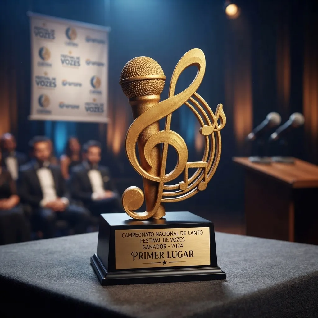 detalle-microfono-clave-sol-trofeo-musical-alta-precision
